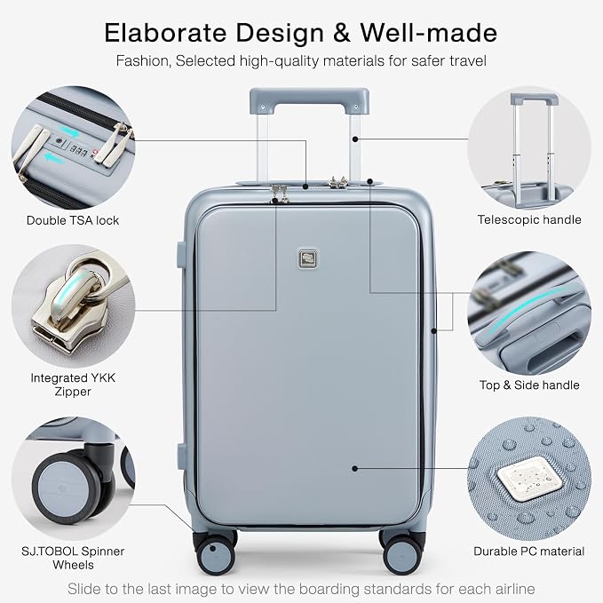 Hanke Grace Carry On Luggage - Image 3