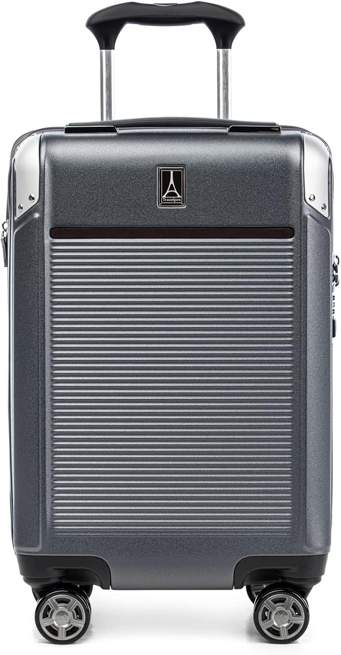 Travelpro Platinum Elite Hardside Expandable Carry on Luggage, 8 Wheel Spinner by Travelpro