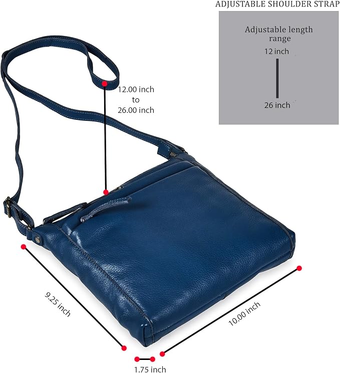 Small Soft Genuine Leather Crossbody Purse Women’s Sling Crossover Shoulder - Image 2