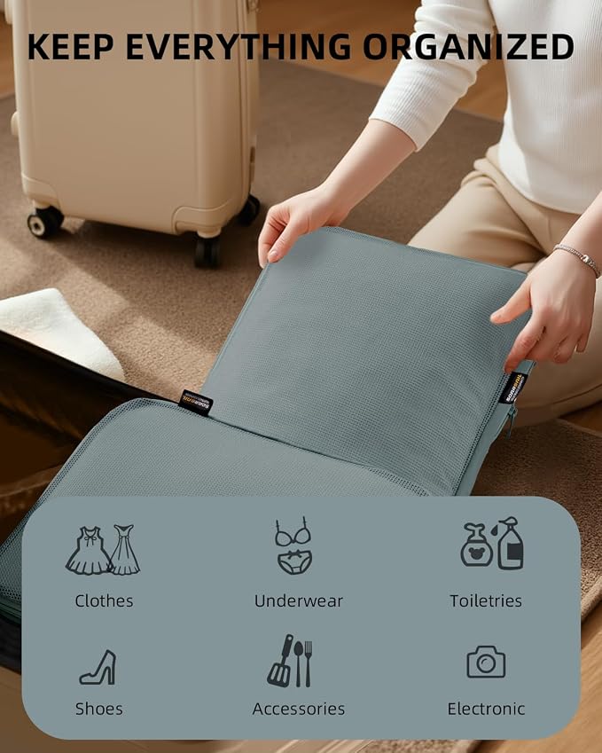 6 Set Compression Packing Cubes - Image 6