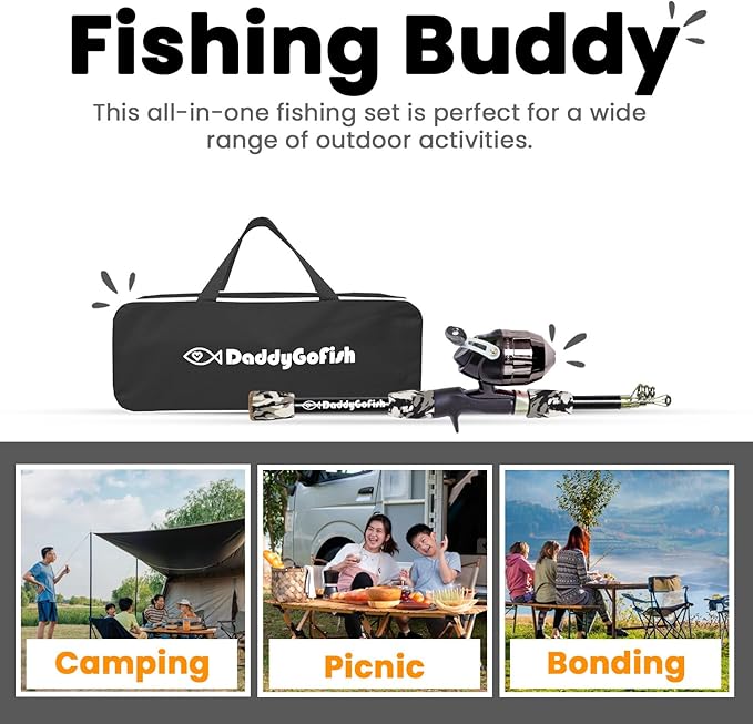 DaddyGoFish Kids Fishing Pole - Image 5