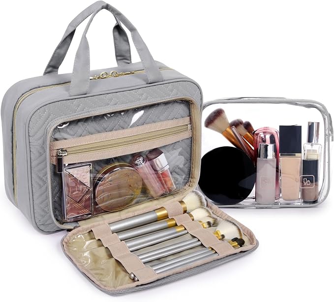 BAGSMART Toiletry Bag Hanging Travel Makeup Organizer - Image 2