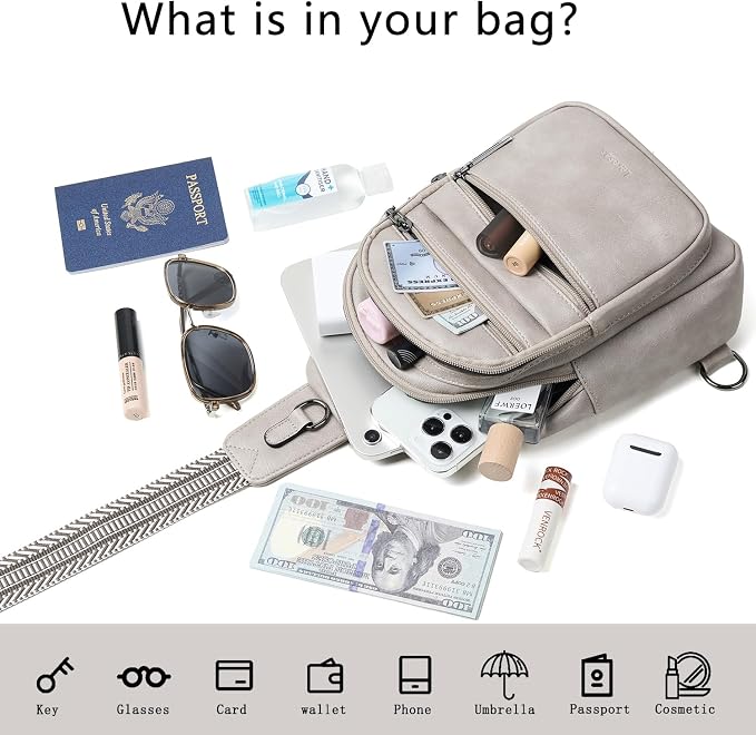 Sling Bag for Women Crossbody Bags Fanny Packs Sling Purse Backpack Shoulder - Image 7