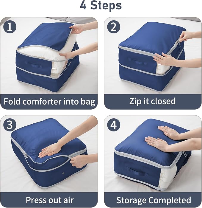DIMJ Comforter Storage Bag 4 Pack - Image 6