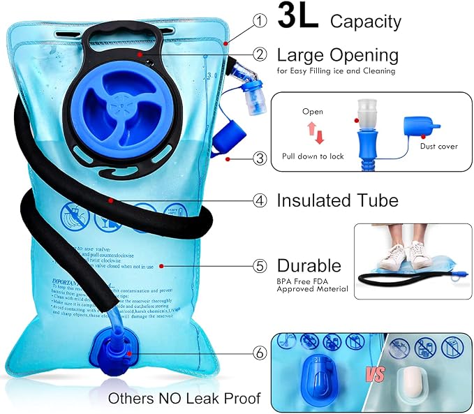 Insulated Hydration Backpack Pack - Image 2
