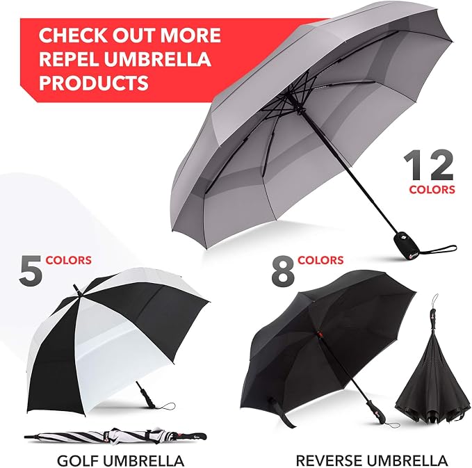 REPEL Windproof Travel Umbrella - Image 9