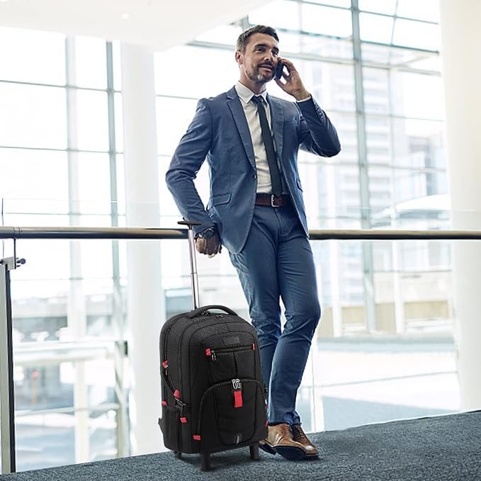 LOVEVOOK Rolling Laptop Backpack - Image 2
