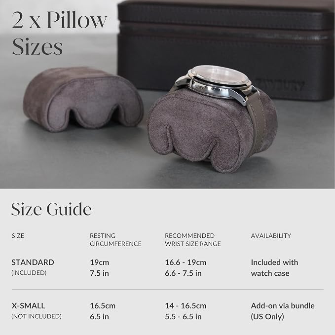TAWBURY 3 Watch Case Top-Grain Genuine Leather Travel Case Roll - Image 6