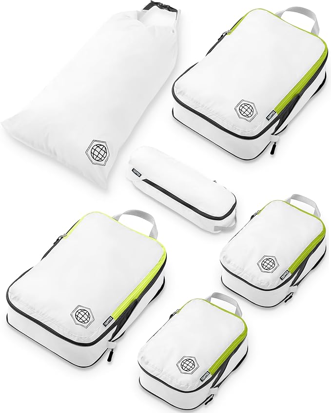 Compression Packing Cubes Set for Travel by TRIPPEDTravelGear