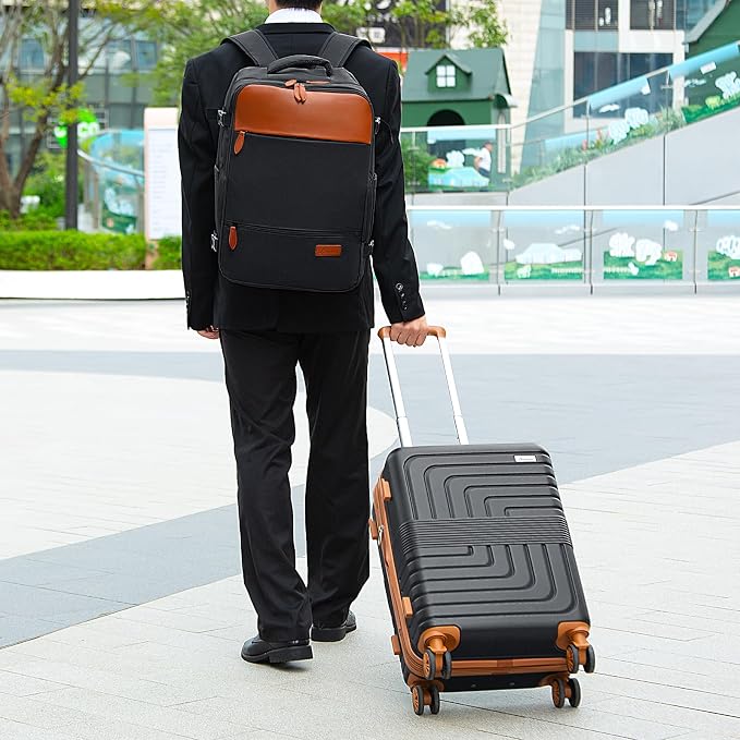 Romswi Luggage Sets 2 Piece, Expandable Carry On Luggage 20In - Image 2