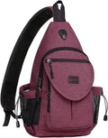 MOSISO Sling Backpack, Canvas Crossbody Hiking Daypack Bag by MOSISO