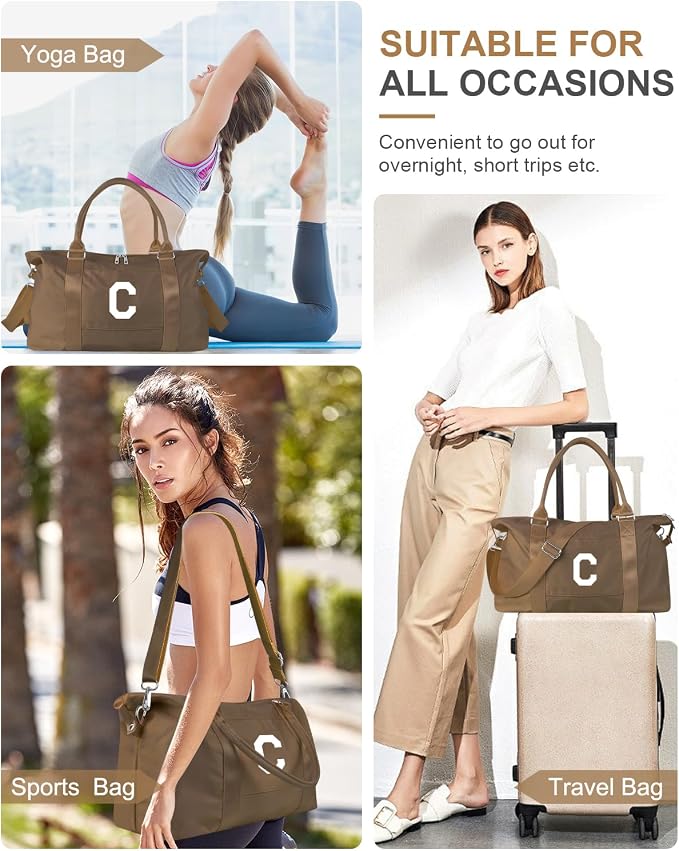 Birthday Graduation Gifts for Daughter, Initial Travel Duffel Bag Sports Gym - Image 8