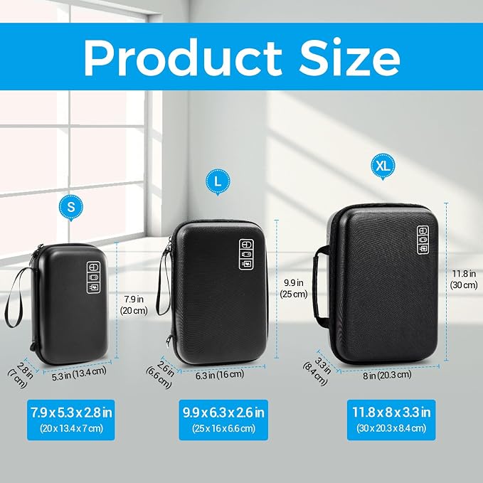 ProCase Hard Travel Electronic Organizer Case - Image 8