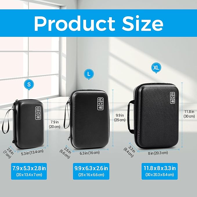 ProCase Hard Travel Electronic Organizer Case - Image 8