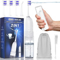 Portable Water flosser with Electric Toothbrush, 2 in 1 Teeth Cleaning Kit by UNINGOPI