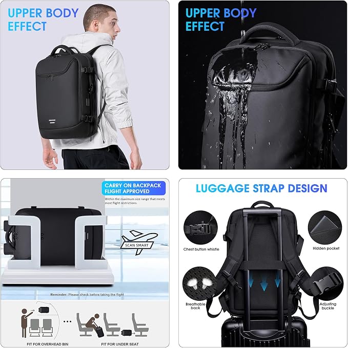 Vacuum Travel Backpack with Pump, 50L Expandable Compression Backpack With - Image 7