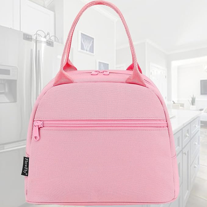 FlowFly Lunch Bag for Women Insulated Lunch Box Corduroy Lunch Tote Cooler for - Image 7