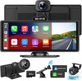 Wireless Apple Carplay Screen for Car 4K Dash Cam, 10.26" HD Touchscreen by MoreConvenientandProfession