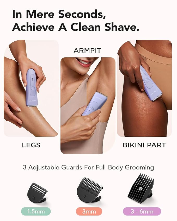 Bikini Trimmer for Women, Pubic Hair Trimmer Shaver for Women -Waterproof Hair - Image 6