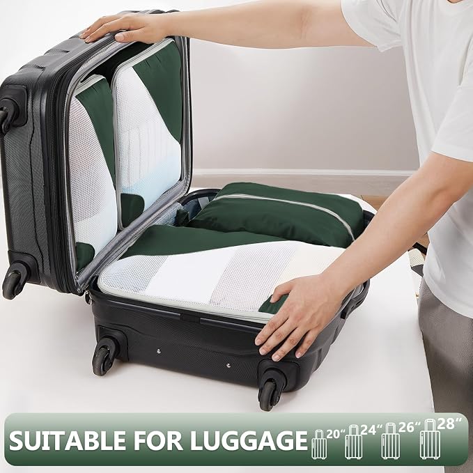 8 Set Packing Cubes for Travel, Gifts for Women Mom, Anti-Tearing Suitcase - Image 5