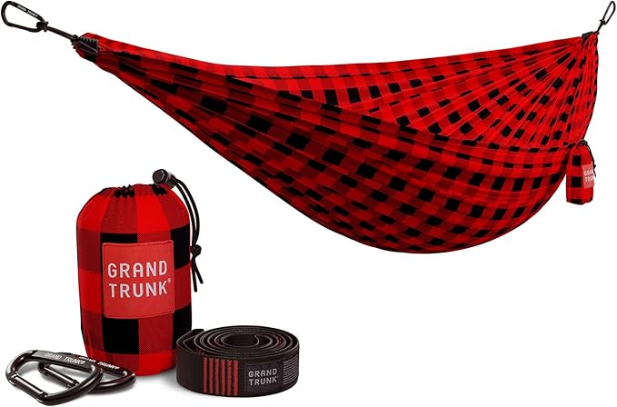 Grand Trunk Double Deluxe Parachute Nylon Hammock - 500lb Capacity Camping by GrandTrunk