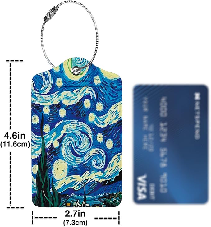 The Starry Night 2 Pack Luggage Tag - Image 4