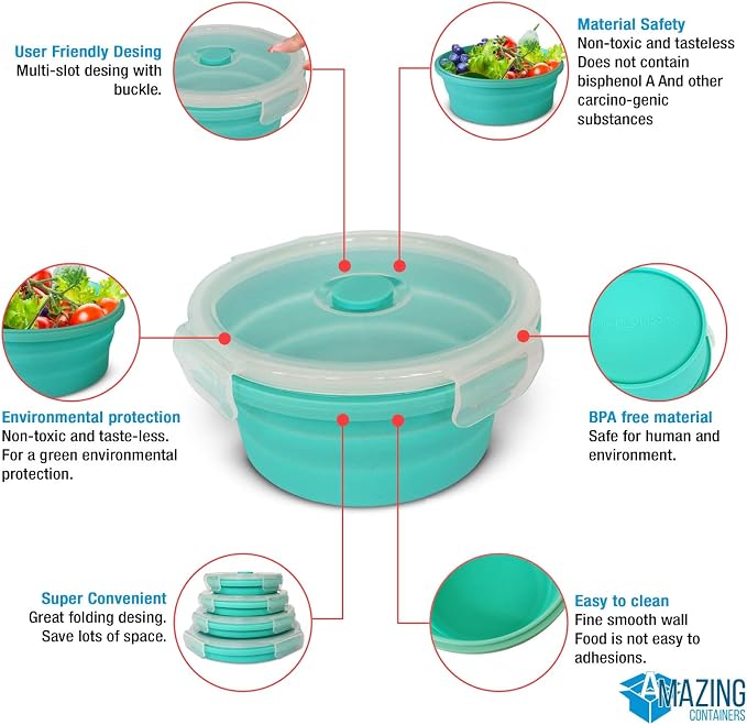 Collapsible Bowls for Camping, Rv storage and organization, Rv Kitchen - Image 3