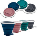 Litoexpe 4 Pack Silicone Collapsible Travel Cup Portable Folding Camping Cup by PRATICALPRODUCTS