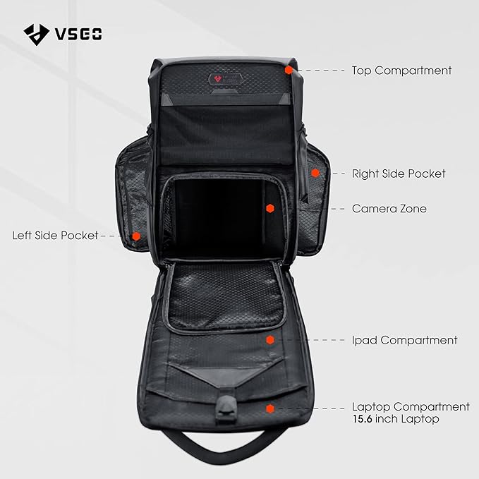 VSGO 20L Professional Camera Backpack - Image 2