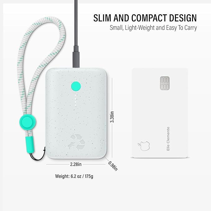 Nimble Champ Portable Charger, 000mAh Power Bank Fast Charging, 20W Dual USB-C - Image 5