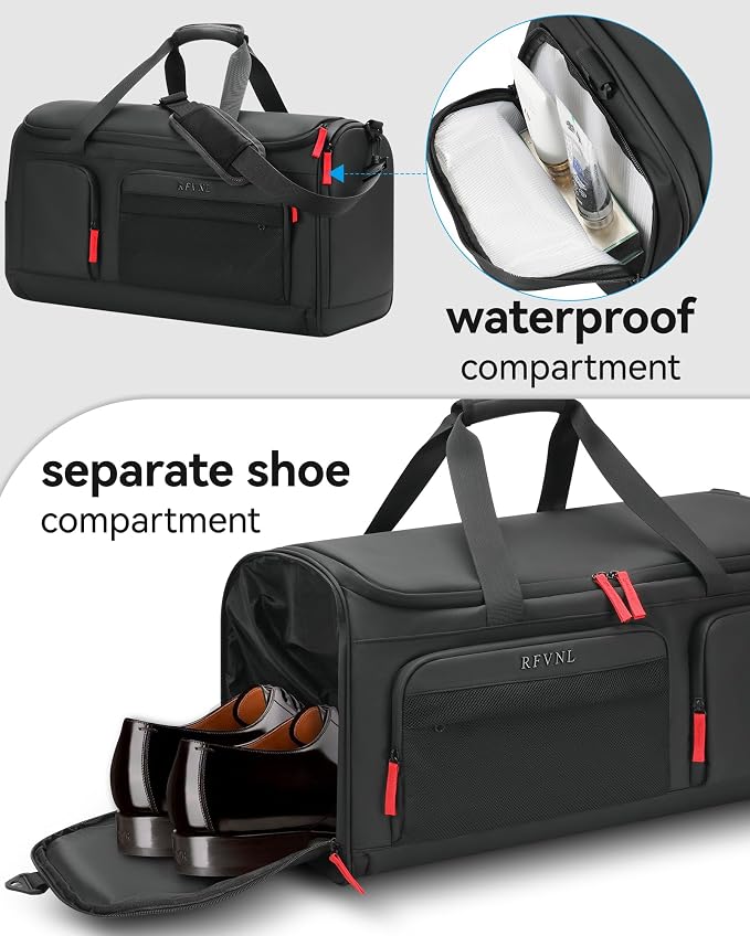 Large 3 In 1 Waterproof Garment Duffle Bags - Image 6