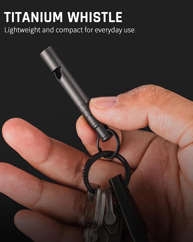 TISUR Titanium Emergency Whistle, 120db Safety Whistle - Image 5