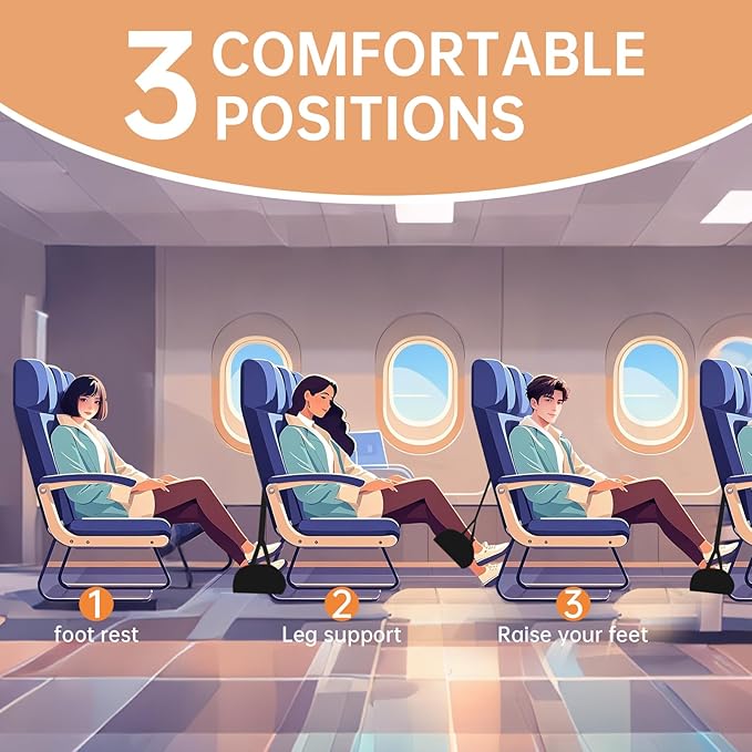 KENTIX Airplane Foot Rest Hammock - Image 6