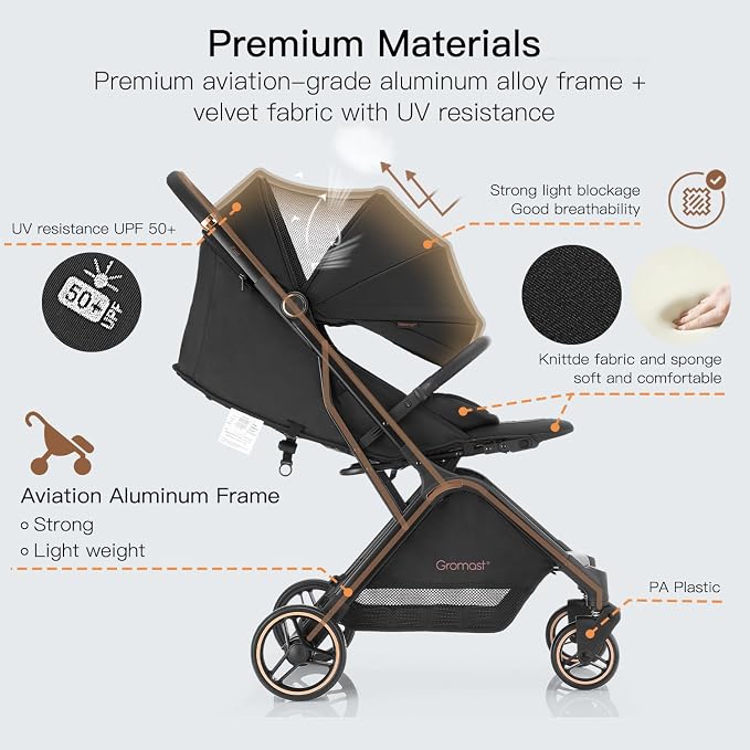 Gravity Folding Baby Stroller - Image 6