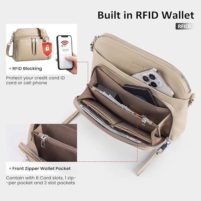 befen Genuine Leather Crossbody Purses - Image 2