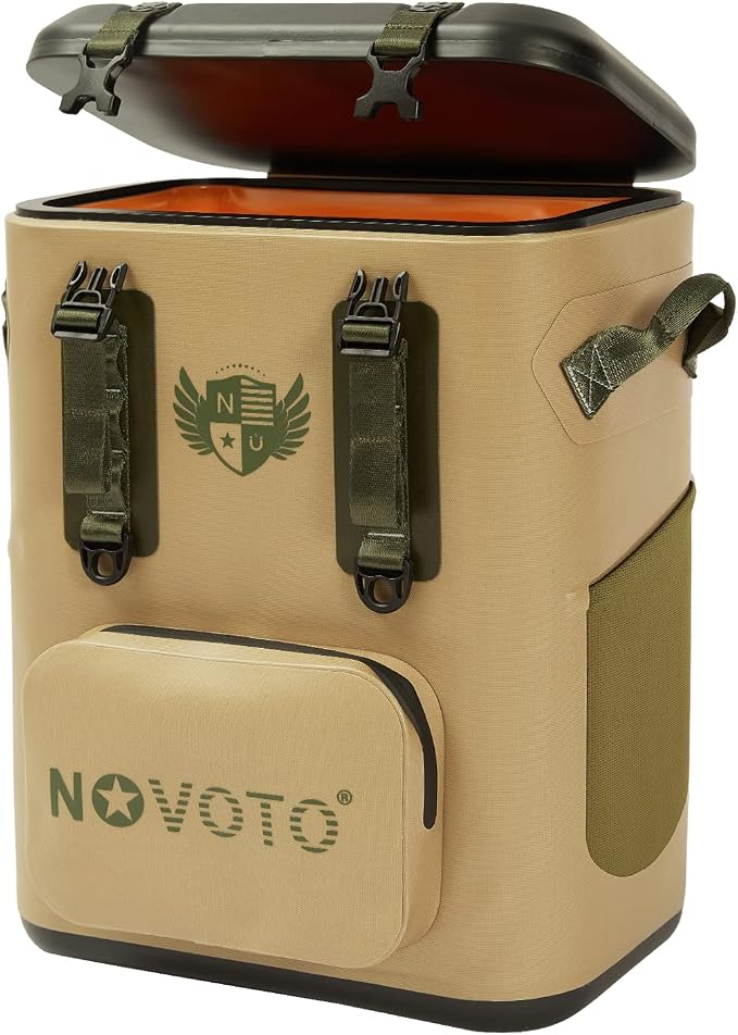Magnetic Soft Cooler, Zipperless Soft Sided Cooler Bag by Novoto