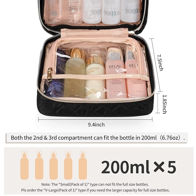 CUBETASTIC Hanging Travel Toiletry Bag, Makeup Bag - Image 3