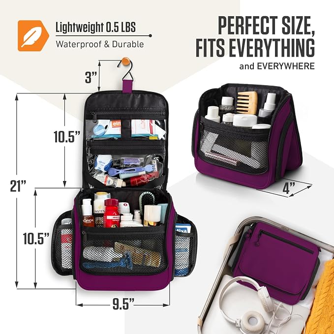 VENTURE 4TH Hanging Travel Toiletry Bag - Image 2