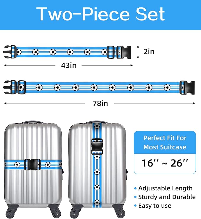 Luggage Straps for Suitcases Travel Belt Luggage Band Heavy Duty Traveling - Image 2