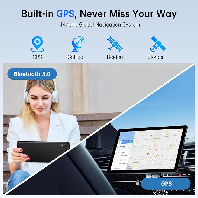 HAOVM Android 14 Tablet 10.1 Inch, 4G SIM Unlocked, Quad-Core CPU 2.0GHz - Image 4