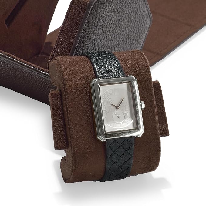 Oirlv Luxury Hexagonal Leather Watch Travel Case Single Watch Box - Image 8