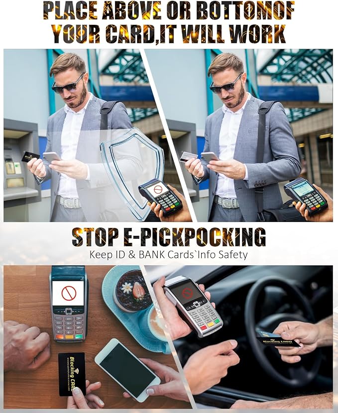 RFID Blocking Card 10 pack, One Card Protects Entire Wallet, RFID/NFC - Image 4