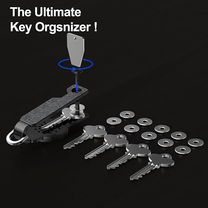 Key Organizer for Men/Women Compact Key Holder Minimalist Key Case Metal Key - Image 4