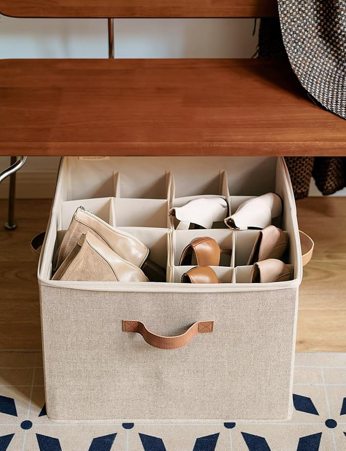 StorageWorks Shoe Organizer for Closet, Fits up to 16 Pairs, Shoe Cubby Storage - Image 8