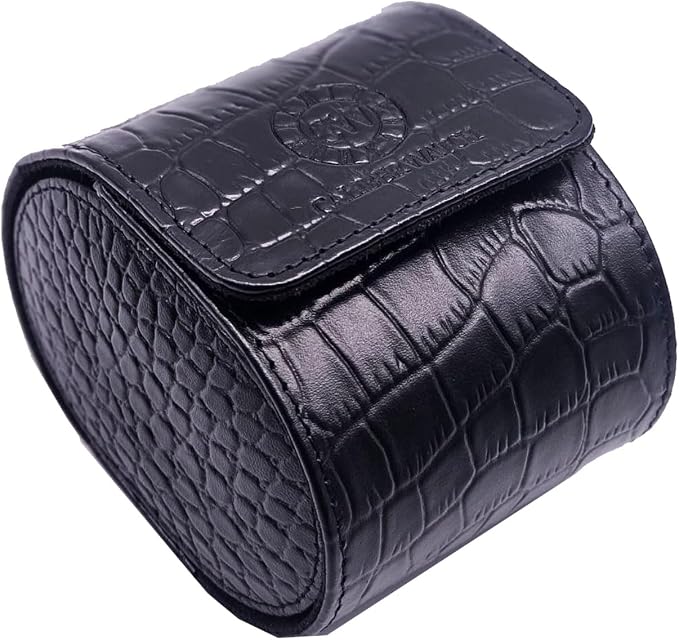Genuine Napa Leather Watch Roll Travel Case - Image 5