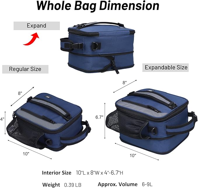 MIER Expandable Lunch Bag Insulated Lunch Box - Image 3