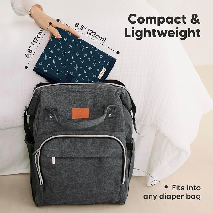 KeaBabies Portable Diaper Changing Pad, Easy Wipe Clean - Image 2