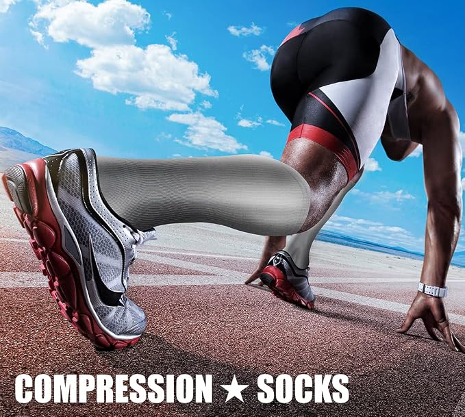 CHARMKING Compression Socks for Women & Men Circulation 15-20 mmHg is Best - Image 3