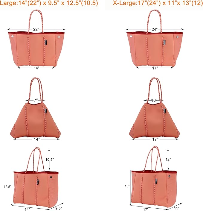 QOGiR Neoprene Multipurpose Beach Bag Tote - Image 3