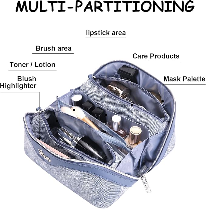Travel Makeup Bag Cosmetic Bags - Image 7
